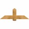 Ekena Millwork Eugene Rough Sawn Timber Gable Bracket, Western Red Cedar, 48"W x 18"H x 2"D x 6"F, 9/12 Pitch GBW048X18X0206EUG00RWR - alternate 1